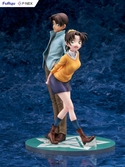 Détective conan f:nex statuette pvc 1/7 heiji hattori & kazuha toyama 26 cm