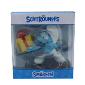 Schtroumpf - schtroumpf farceur avec cadeau - figurine 11cm