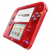 Console 2DS Transparente rouge