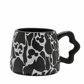 Mickey - shapes - black&white - effet craquelé - mug 3d