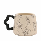 Mickey & minnie - shapes - black&white - mug 3d