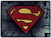 DC COMICS - Plaque Metal 28 X 38 - Superman