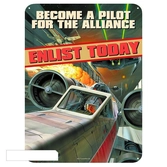 STAR WARS - Plaque Metal 28 X 38 - Become a Pilot