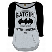 BATMAN - T-Shirt Batgirl Xoxo - Blanc / Noir (XS)