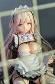 Original character statuette pvc 1/6 clumsy maid "lily" illustration by yuge 16 cm