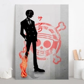 CRIMSON CHARACTERS - Magnetic Metal Poster 45X32 - Black Leg