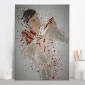 Pc splatter - magnetic metal poster 45x32 - butcher