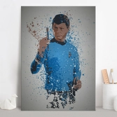 Pc splatter - magnetic metal poster 45x32 - leonard