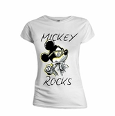 Disney - t-shirt - mickey mouse rock '90 - girl (l)