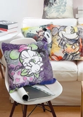 Mickey the true original - set de 2 coussins 40x40 - purple/turqoise