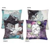 Mickey the true original - set de 2 coussins 40x40 - purple/turqoise