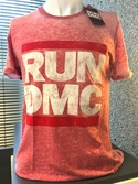 Run dmc - t-shirt burnout - logo vintage (s)