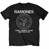 Ramones - t-shirt rwc - first world tour 1978 (xl)