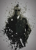Pc splatter - magnetic metal poster 45x32 - travis