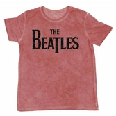The beatles - t-shirt burnout col - logo red - men (l)