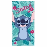 Disney - stitch fleur - serviette de plage 70x140cm