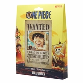 One piece bannière luffy wanted 120 x 85 cm
