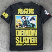 Demon slayer: kimetsu no yaiba t-shirt demon slayer corps  (m)