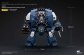 Warhammer the horus heresy figurine 1/18 ultramarines leviathan dreadnought with cyclonic melta lance and siege claws 29 cm