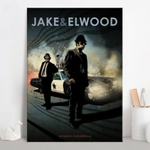 CAR LEGEND - Magnetic Metal Poster 45X32 - Jake & Elwood