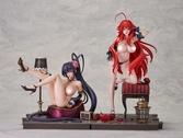 High school dxd hero statuette pvc 1/6.5 akeno himejima: light novel 15th anniversary ver. 17 cm