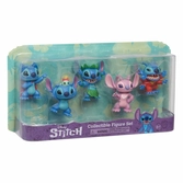 Lilo & stitch pack 5 figurines stitch collectible figure set 7 cm