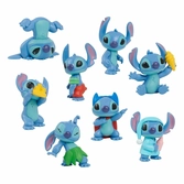 Lilo & stitch pack 8 figurines stitch collectible figure set 7 cm