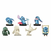 Lilo & stitch présentoir figurines mini hero box art gallery series 8 cm (6)