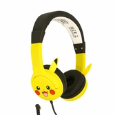Pokémon - casque jack 3,5 mm pour enfant pikachu avec des oreilles - ps4/ps5/xboxone/seriesx/switch/téléphone /tablette
