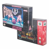 25 x protector pet 0.40 mm estuches supernintendo & nintendo 64