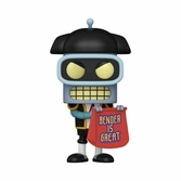 Futurama pop! animation vinyl figurine bender (matador) 9 cm