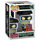 Futurama pop! animation vinyl figurine bender (matador) 9 cm