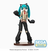 Hatsune miku project diva arcade future tone statuette pvc spm hatsune miku kitty cat 23 cm