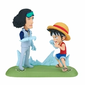 One piece - luffy vs kuzan - wcf log stories figure 9cm