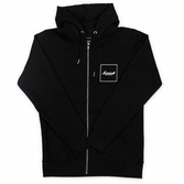 Marshall - sweat à capuche à logo carré noir (unisexe - l)