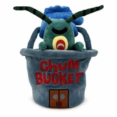 Bob l´éponge peluche plankton chum bucket 22 cm