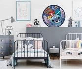 Stitch - horloge murale 50cm - bleu