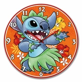 Stitch - horloge murale 50cm - orange