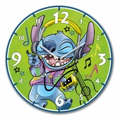 Stitch - horloge murale 50cm - vert
