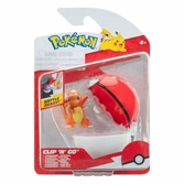 Pokémon clip'n'go poké balls salamèche 1 & poké ball