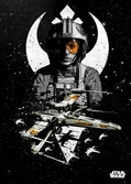 STAR WARS PILOTS - Magnetic Metal Poster 45x32 - X-Wing