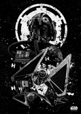 STAR WARS PILOTS - Magnetic Metal Poster 45x32 - Tie Striker