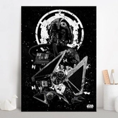 STAR WARS PILOTS - Magnetic Metal Poster 45x32 - Tie Striker