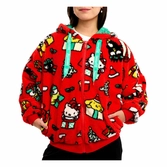 Hello kitty by loungefly veste à capuche winter wonderland  (xxl)