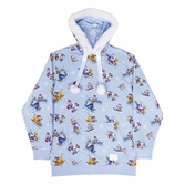 Disney by loungefly veste à capuche mickey and friends winter wonderland (m)