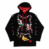 Disney by loungefly veste à capuche mickeys light up decorations  (xxl)