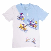 Disney by loungefly tee t-shirt unisexe mickey and friends winter wonderland (m)