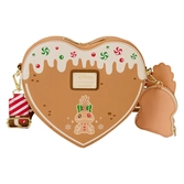 Disney by loungefly sac à bandoulière lilo & stitch angel and stitch gingerbread heart