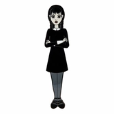 Wednesday by loungefly pin set 4 pin's émaillés wednesday addams paper doll 3 cm