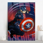 CIVIL WAR SHOWDOWN - Magnetic Metal Poster 45x32 - Captain America
